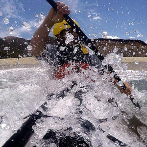 Sea kayaking with Oru Kayak Neoprene Spray Skirt