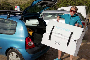 MyCanoe Duo easily fits in most small cars